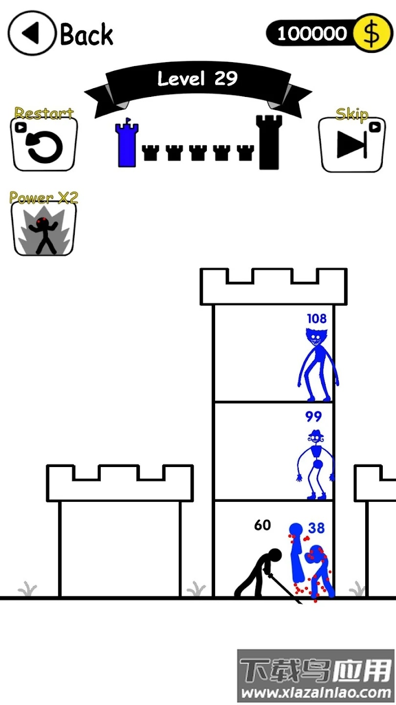 火柴英雄战争塔防游戏下载(Stick Hero War Tower Defense)最新版截图1