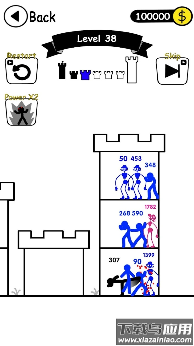 火柴英雄战争塔防游戏下载(Stick Hero War Tower Defense)最新版截图4
