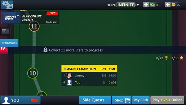 斯诺克全明星最新版(Snooker Stars)截图4