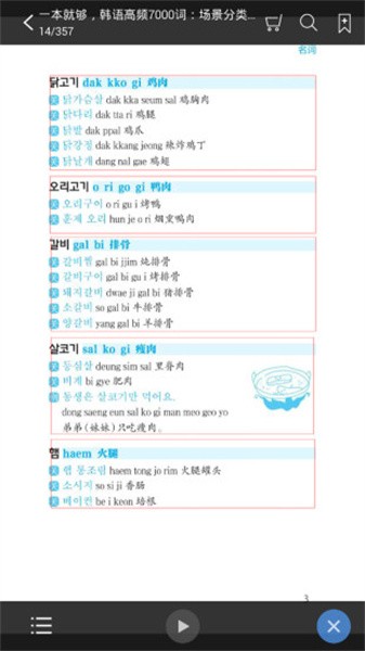 韩语高频7000词app最新版截图4