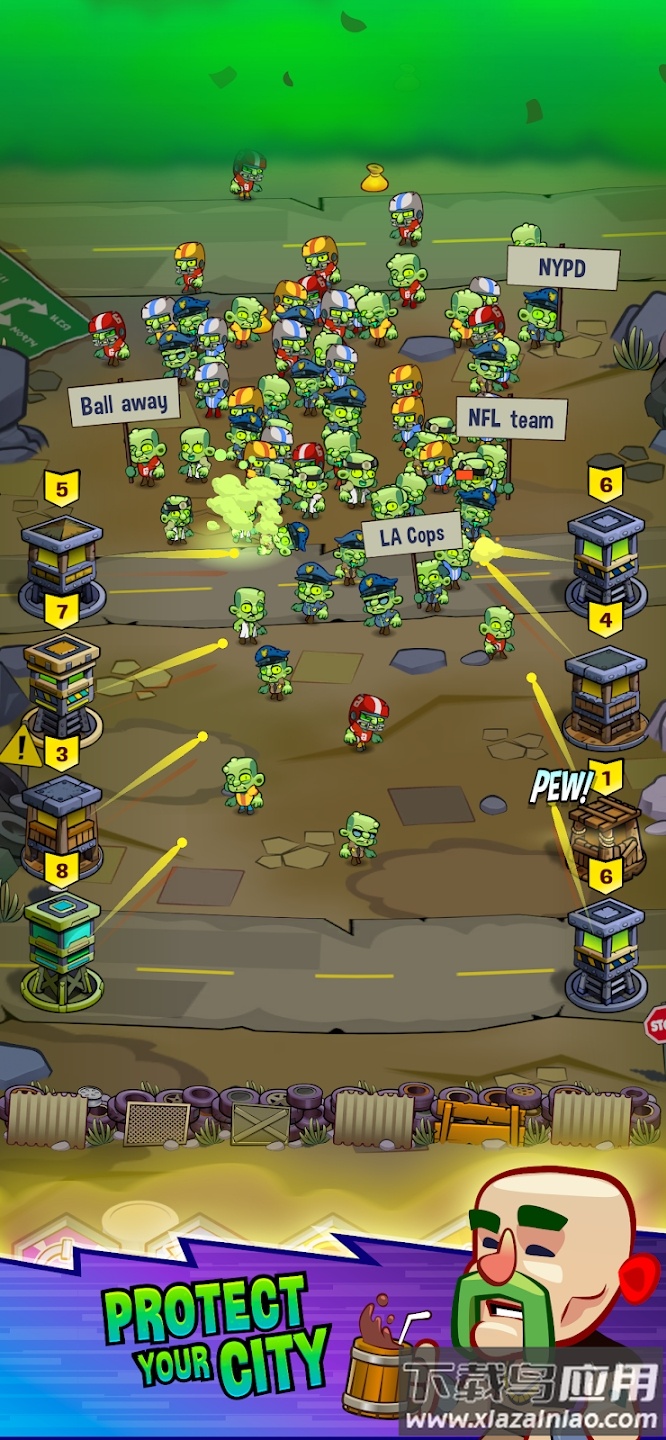 僵尸防御TD截图