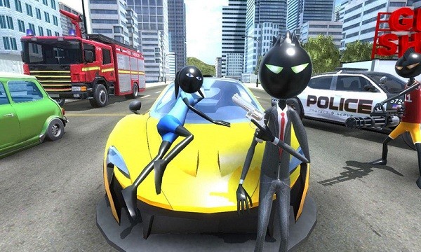 火柴人城市冒险游戏截图1