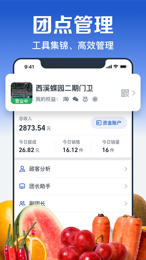 淘菜菜团长端app截图
