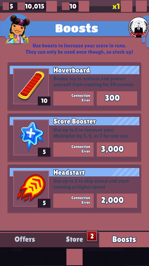 地铁跑酷暗红双旦十次郎制作版最新版截图2