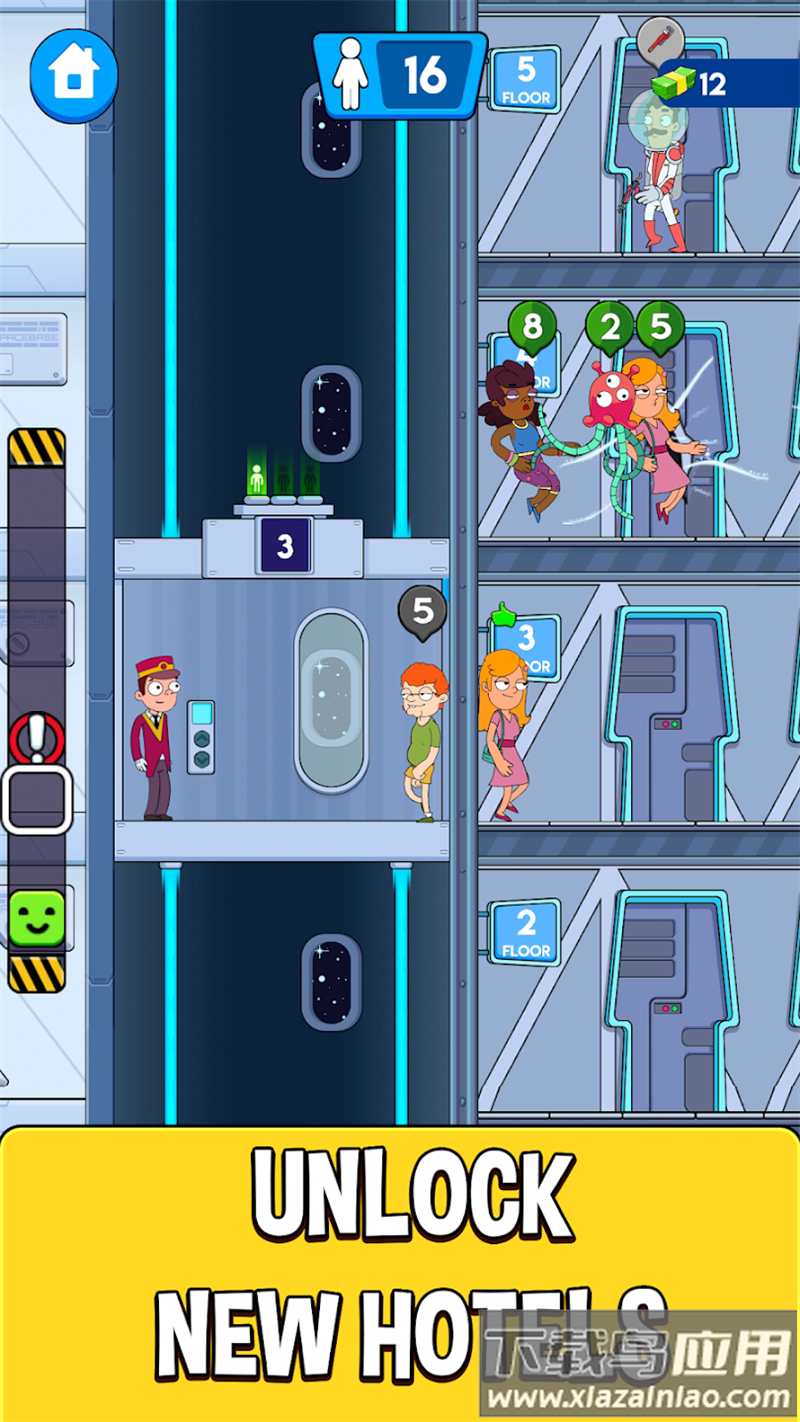 酒店电梯模拟器游戏(Hotel Elevator: Lift simulator)最新版截图2