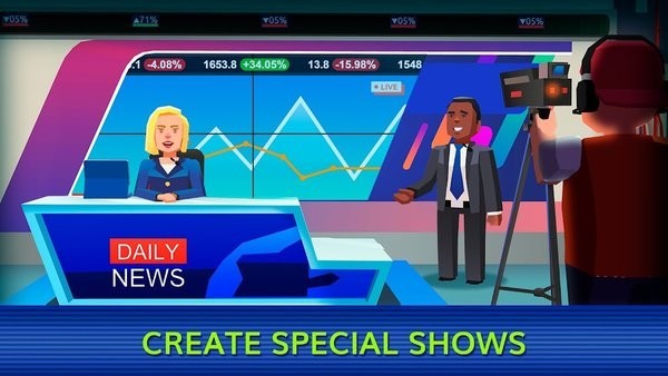 电视帝国大亨无限金币钻石(TV Empire Tycoon)截图