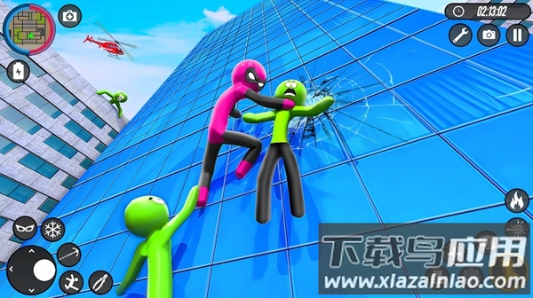 火柴人英雄绳索游戏(Stickman Hero Rope Game)最新版截图1