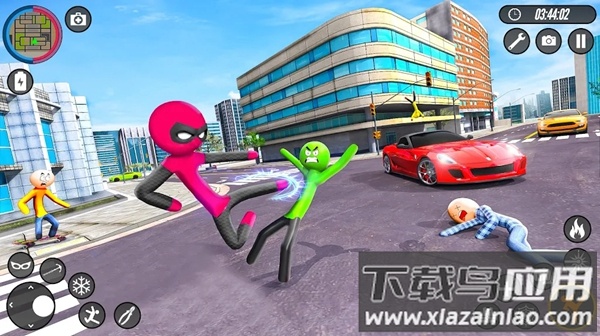 火柴人英雄绳索游戏(Stickman Hero Rope Game)最新版截图2
