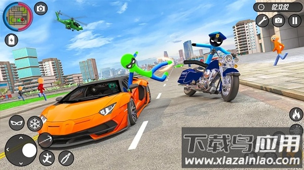 火柴人英雄绳索游戏(Stickman Hero Rope Game)最新版截图3