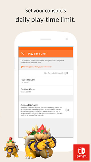 任天堂家长监管软件截图