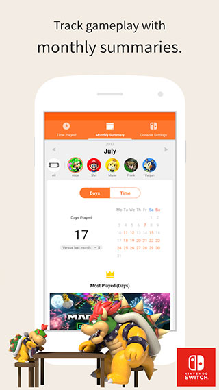 任天堂家长监管软件截图