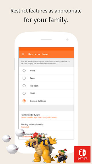 任天堂家长监管软件截图