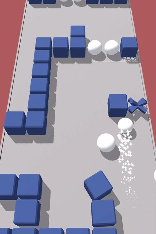 彩色躲避球球3d手游最新版截图1