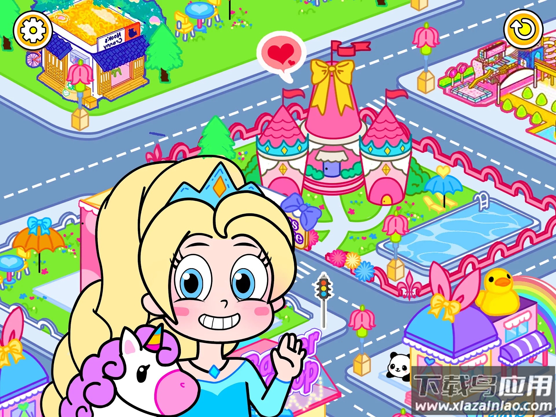 公主小镇世界:公主游戏公主布置房间公主装扮小游戏大全截图