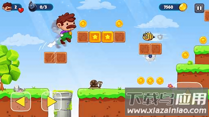 超级兄弟冒险旅程游戏(Super-Bro-Go-Adventure-Run-Latest)最新版截图4