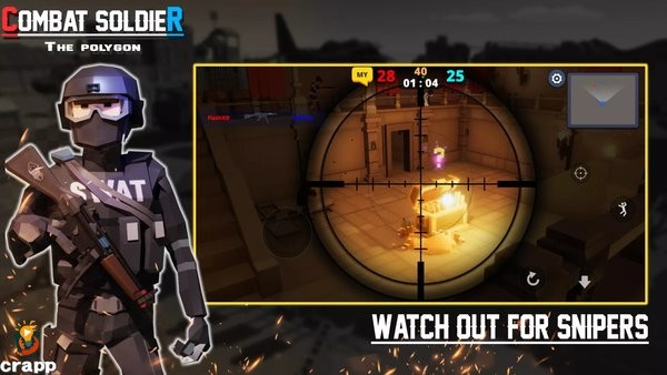 战斗士兵多边形游戏(Combat Polygon)截图2