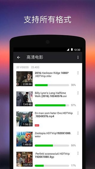 XPlayer万能视频播放器截图4