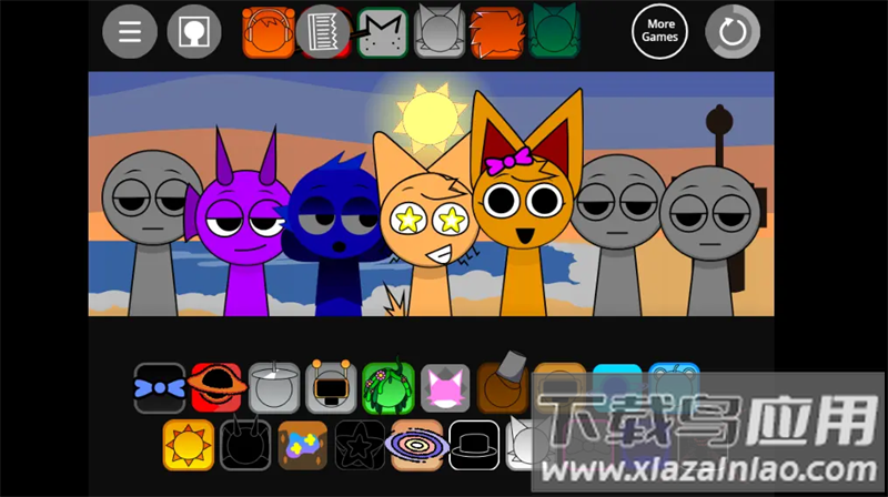 节奏盒子Just Sprunkin Around游戏(节奏盒子Sproonki音乐大赛)截图2