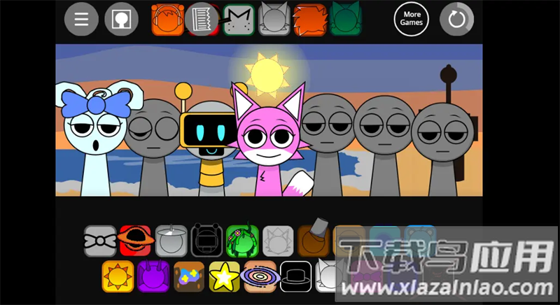 节奏盒子Just Sprunkin Around游戏(节奏盒子Sproonki音乐大赛)截图4