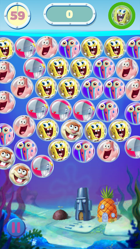 海绵宝宝泡泡派对游戏最新版(Bubble Party)最新版截图4
