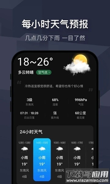 遇见天气app截图