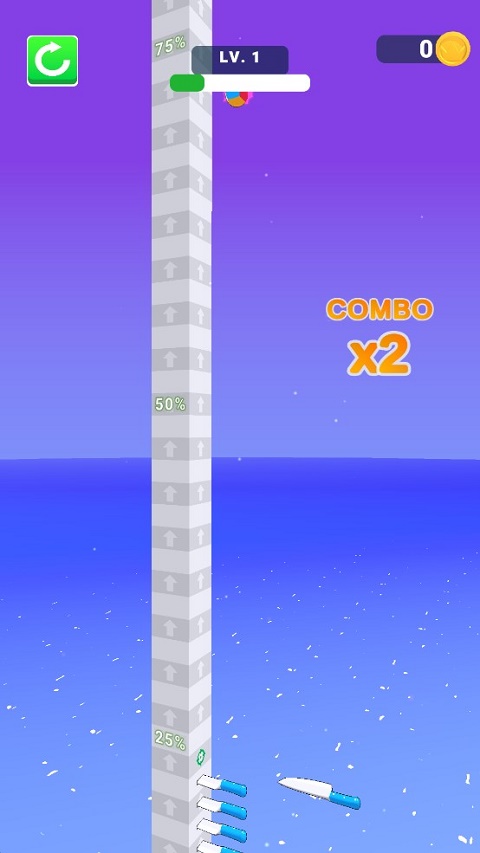 跳跃小球游戏(Ball Up Knife Racing)最新版截图3