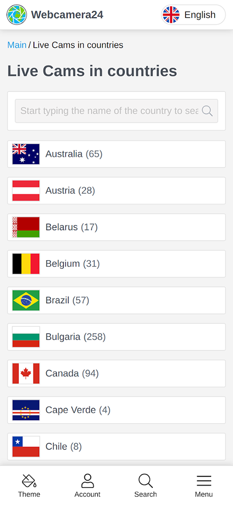 全球实况摄像头app(webcamera24)最新版截图2