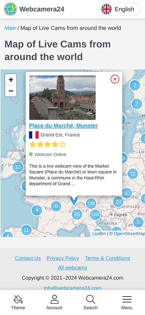 全球实况摄像头app(webcamera24)最新版截图3