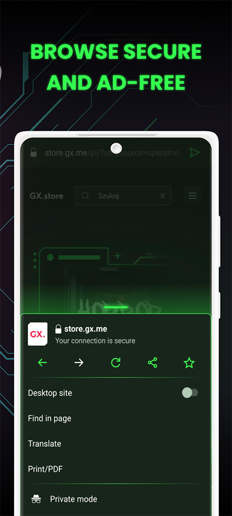 Opera GX浏览器手机版截图3
