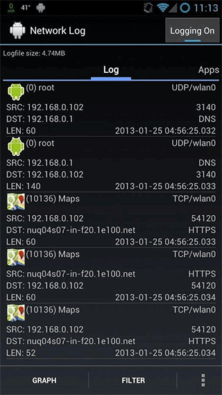 网络日志app(Network Log)截图