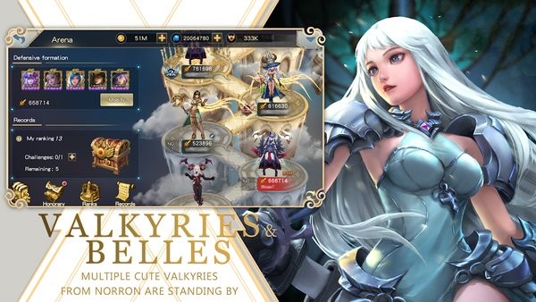 女武神传说游戏手机版(Legends of Valkyries)截图4