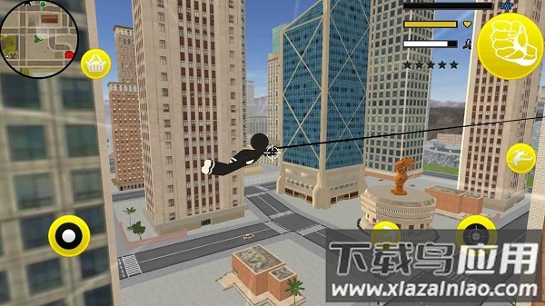 黑蜘蛛火柴人绳索英雄最新版最新版截图3