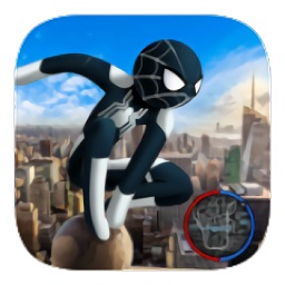 黑蜘蛛火柴人绳索英雄最新版