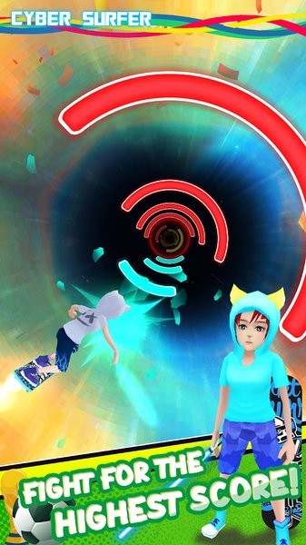 网络冲浪者节奏骑士手游(Cyber Surfer)最新版截图1