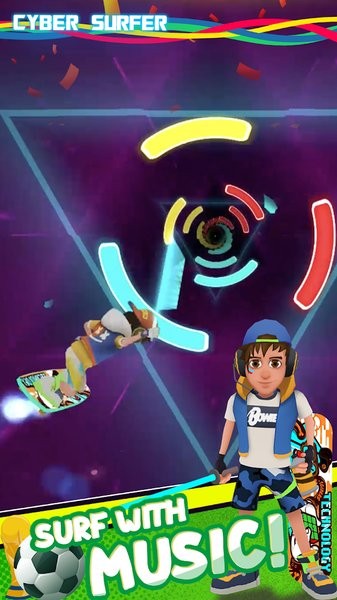 网络冲浪者节奏骑士手游(Cyber Surfer)最新版截图2