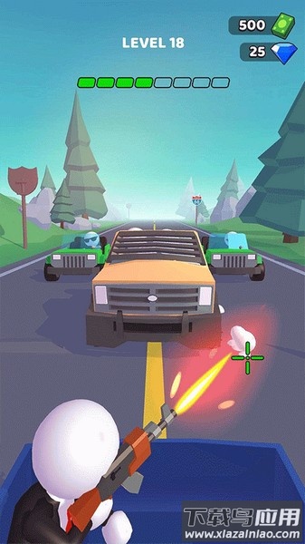 街口枪战游戏下载(Rage Road)截图1