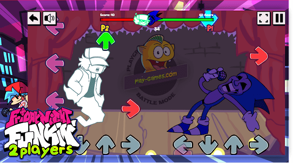 周五夜放克双人联机同屏(FNF 2 Players)最新版截图1