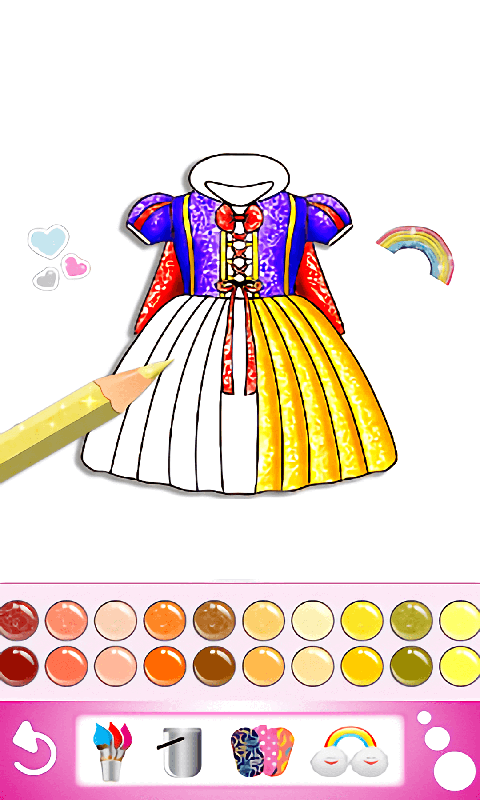 小小漫画家小游戏(填色小画家)截图