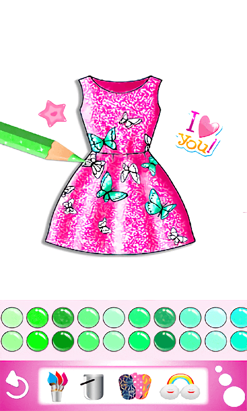 小小漫画家小游戏(填色小画家)截图