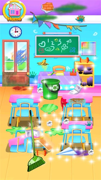 宝贝打扫房间游戏