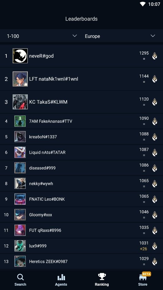 瓦罗兰特战绩查询app(valking.gg)截图1