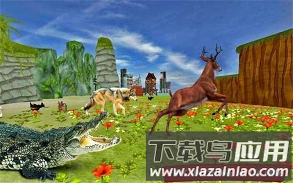 鳄鱼海滩攻击模拟器手机版(Hungry Crocodile Attack 3D)最新版截图2