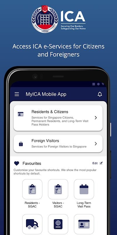 MyICA Mobile新加坡入境申报APP截图3