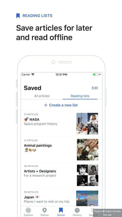 维基百科app(Wikipedia)截图1