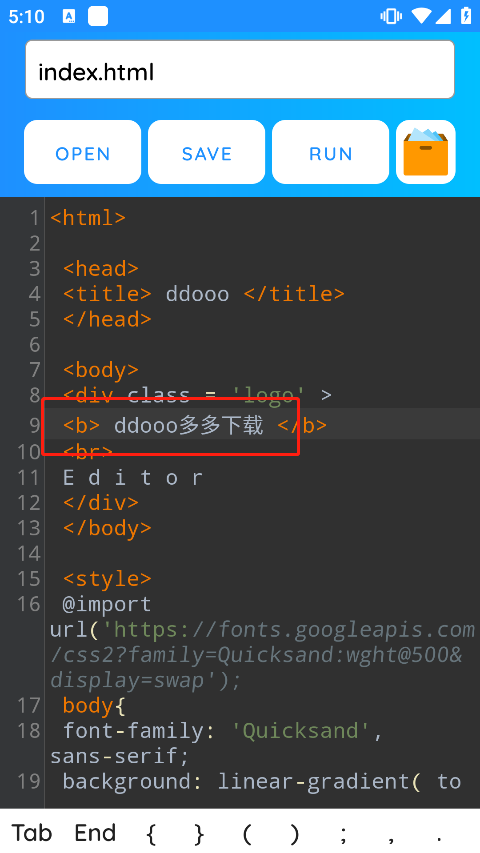 HTML Editor Pro app