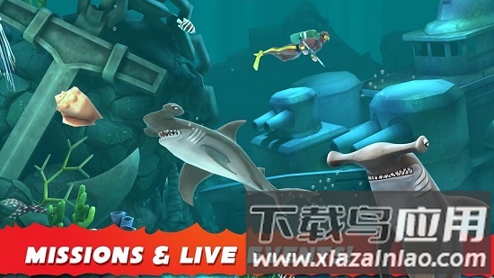 饥饿的鲨鱼进化中文版(hungry shark)截图4