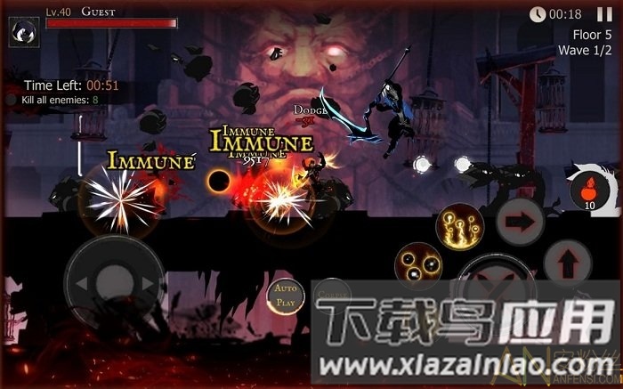 黑暗骑士火柴人战斗中文版截图2