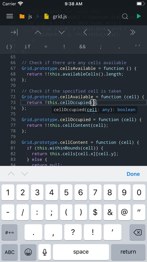 Spck Editor app(js编辑器)截图