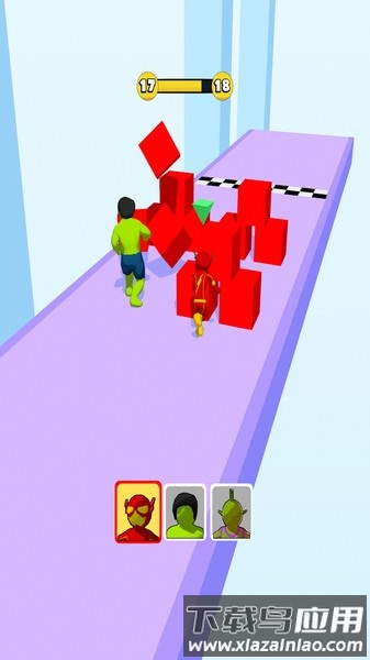 超级英雄赛跑游戏截图