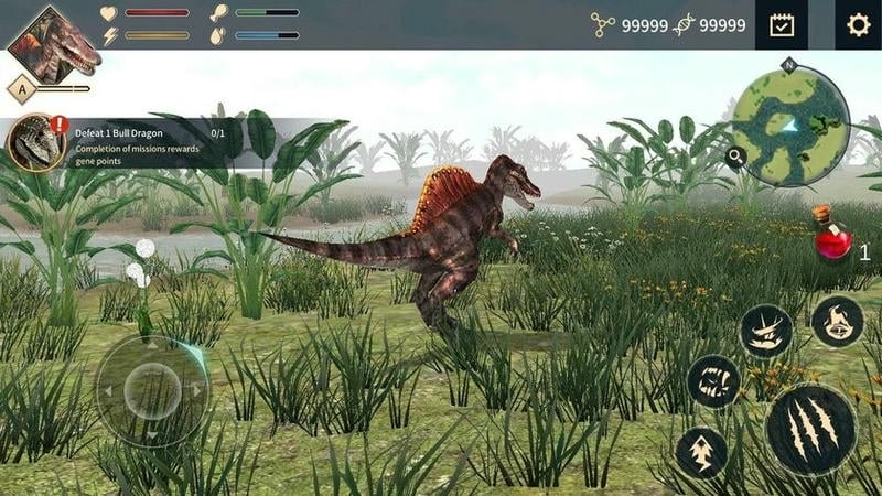 恐龙战斗模拟器内置作弊菜单(Dino Sandbox Dinosaur)最新版截图1
